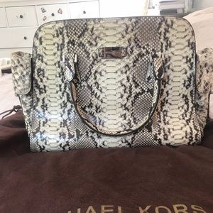 Authentic Michael Kors snakeskin handbag.